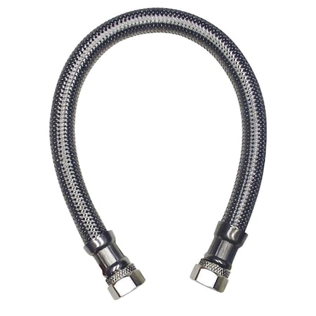 B & K 3/8 in. Compression x 3/8 in. Compression x 9 in. Braided Stainless Steel Faucet Connector  496-030